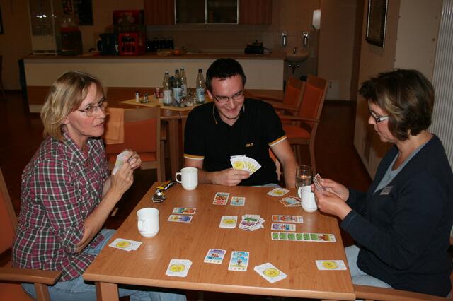 Hier kämpfen Heike, Marcel und Iris