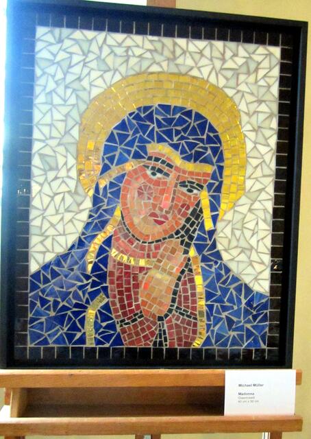 Michael Müller - Madonna Glasmosaik 40 cm x 50 cm