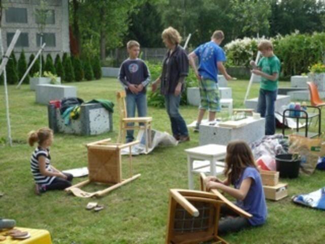 Viel Getummel im Kreativ-Garten auf dem  Melzian Gelände | Foto: Janina Grauert