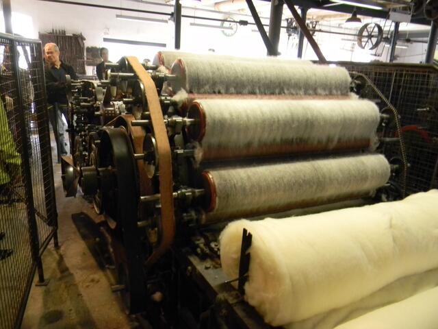 Es wurde laut. Diese Maschinen waren schon sehr modern.