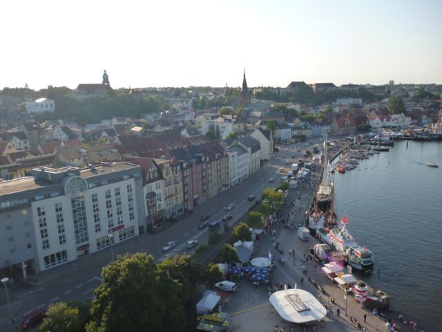 Flensburg aus dem Riesenrad gesehen