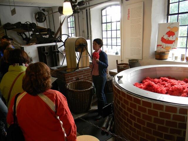 Die "rote Wolle" ist typisch für Bramsche.