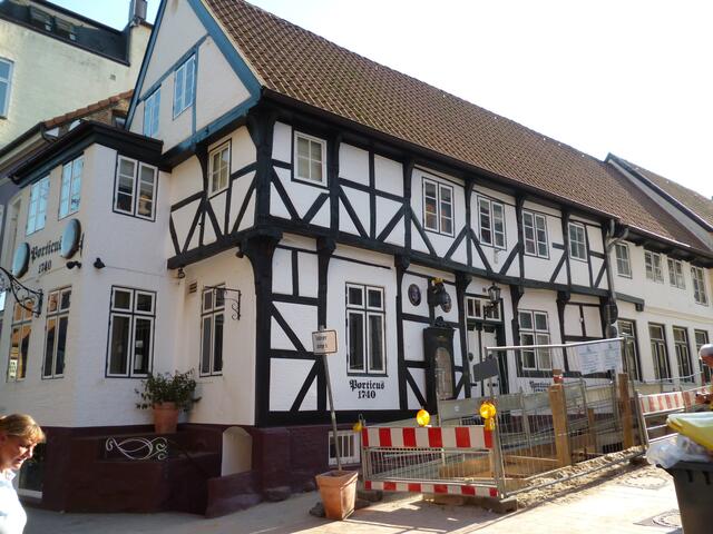 das einzige Fachwerkhaus von Flensburg