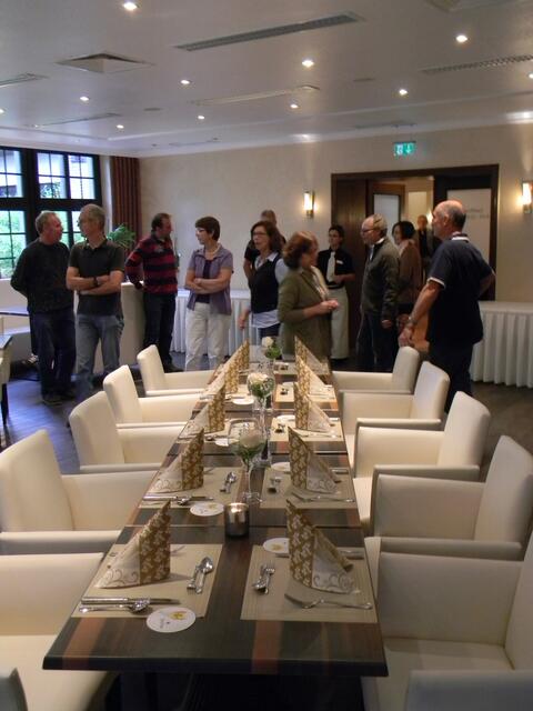 Sehr schön gedeckte Tische im IDINGSHOF.