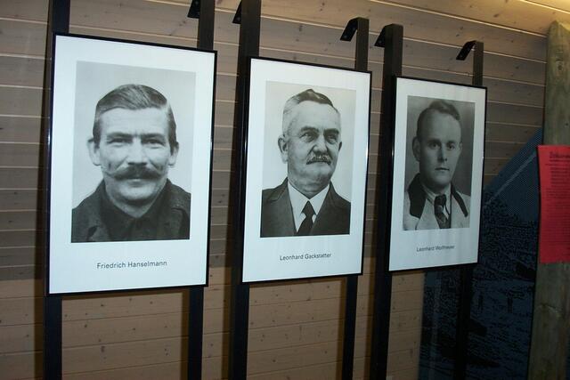 Die drei Männer von Brettheim. Hanselmann, Gackstatter und Wolfmeyer.