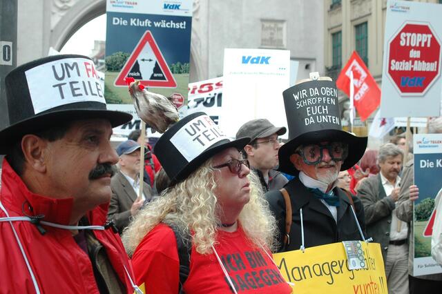 Den Menschen mit Zylinder und Frack...