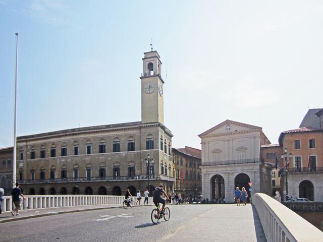 Pisa - Toscana - Italien. 
Arnobrücke Ponte di Mezzo.