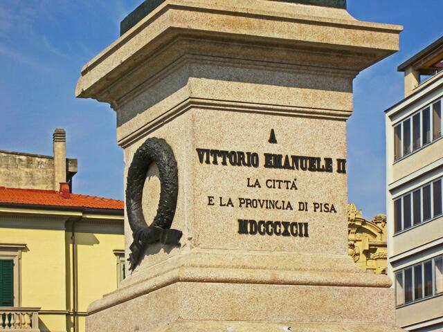 Pisa - Toscana - Italien.
Piazza Vittorio Emanuelle II
(1820 - 1878)