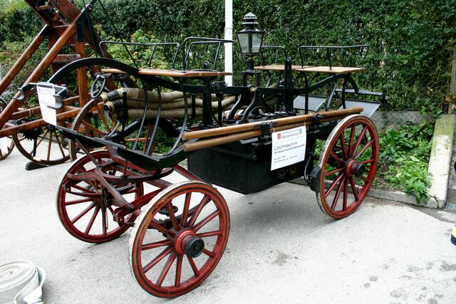 Löschmaschine anno 1903, Nürnberger Feuerlöschgerätefabrik, Leistung 1.200 l/min. (!)