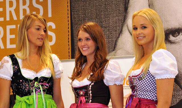 Frühere Schönheitsköniginnen zeigten sich im Dirndl.