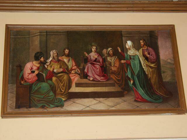 Emporenbild: Jesus im Tempel