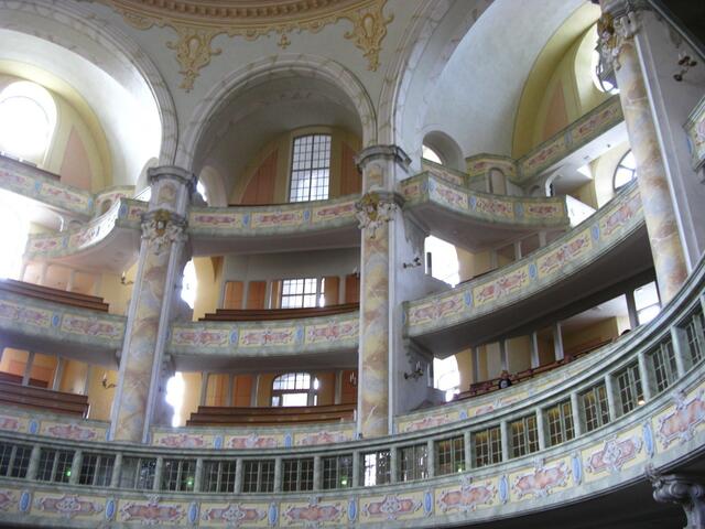 Innenraum der Frauenkirche in Dresden