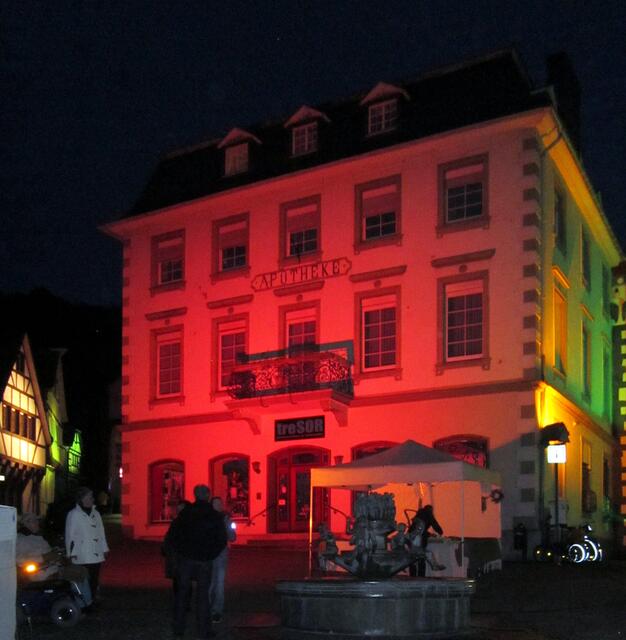 die alte Apotheke auf dem Marktplatz (jetzt Tresor)