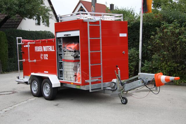 Schlauchanhänger für Wasserförderung über lange Wegstrecken. | Foto: Zedelmeier