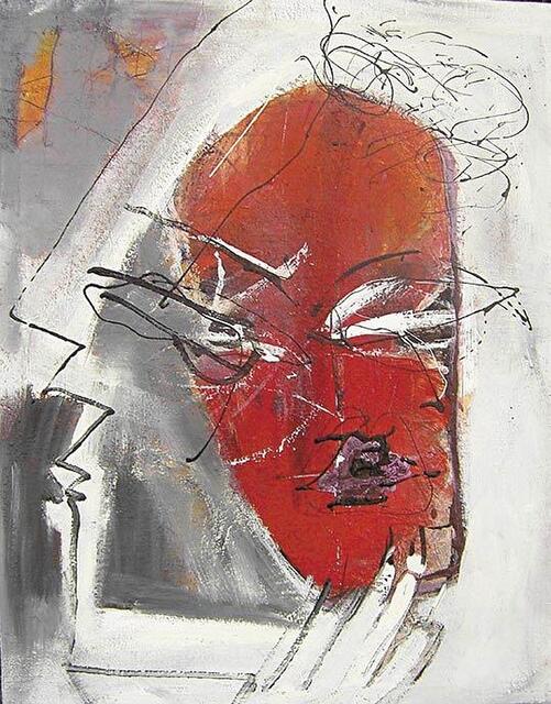 Gertraud Schoen greift den Mensch oft nur als flüchtigen Moment auf. Macht ihn damit zuweilen zur mystischen Gestalt.