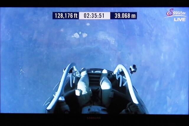 Blick in den Abgrund aus 39.068 Metern Höhe