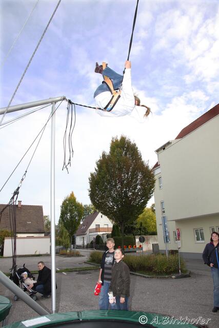 ...und sie wagte sogar einen Salto