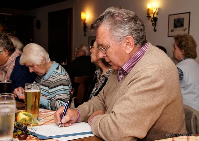 Verein der Blumen- und Gartenfreunde Friedberg - Fachvortrag zum Thema gesunde Ernährung am 10. Oktober 2012 - Schriftführer Thomas Treffler