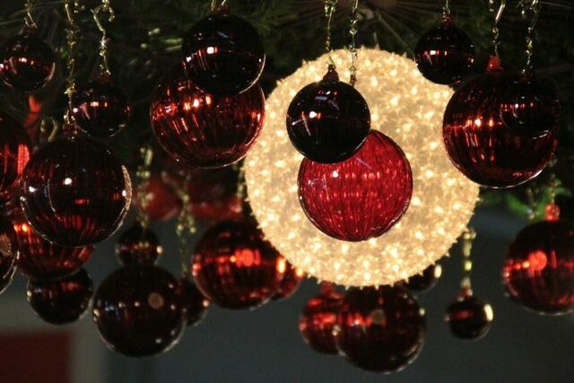 ... ein paar Weihnachtskugeln und die Gewissheit, dass früher mehr Lametta war ...