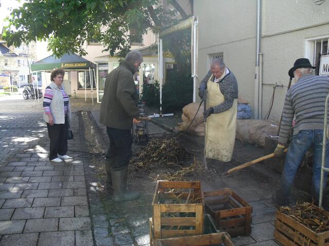 Die Wurzeln müssen gewaschen werden!