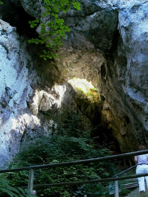 Aufgang zu Rosalienkapelle in der Grotte