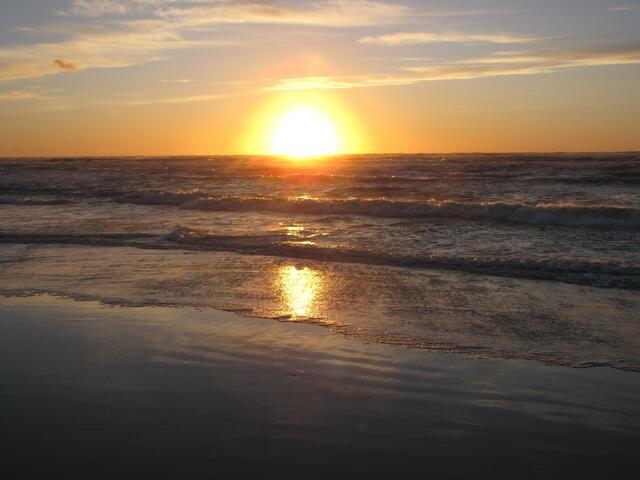 Und abends der obligatorische Sonnenuntergang.....