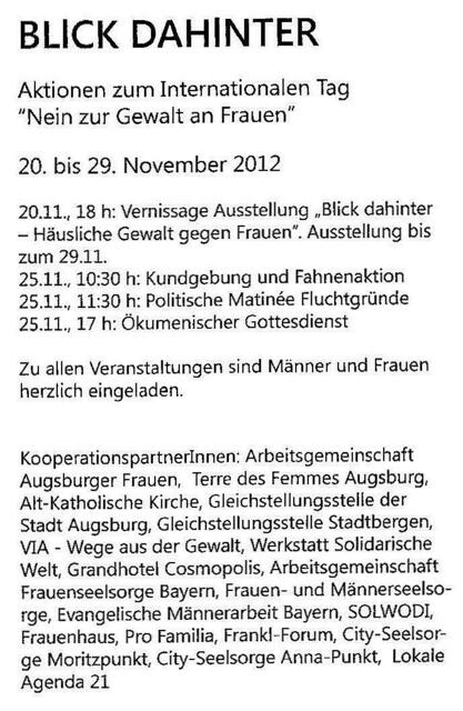 Aktionen am 25.11.12