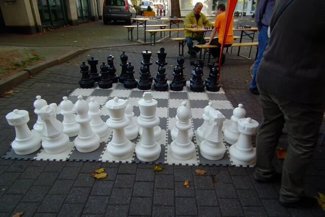 Hier war noch einigermaßen Ruhe. Der Schachverein Menden war auch vor Ort.