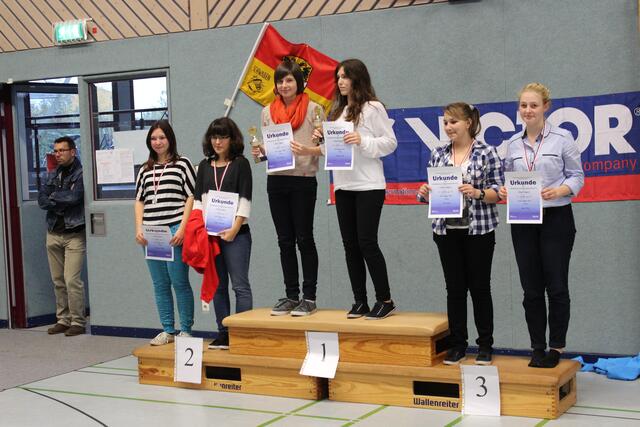 Platz 3 im Mädchendoppel U17 für Johanna Enke (rechts)