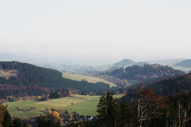 Irgendwo hinter der Nebelwand liegt Korbach...