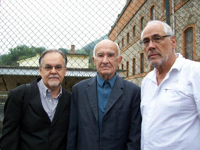Gian Luca Luccarini, Primo Righi, der älteste Überlebende und Dr. Bernhard Lehmann