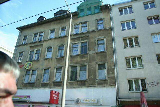 Abrißgefährdetes Haus.
