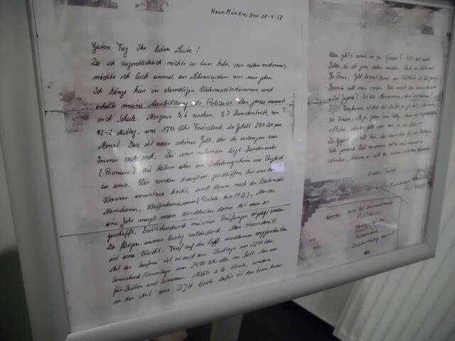 Interessant und aufschlussreich: der Brief eines frühen Polizeianwärters !