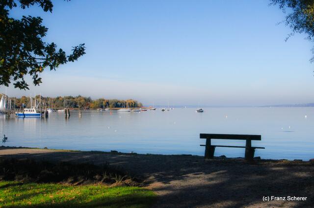 Herbstspaziergang am bayerischen Ammersee im Oktober 2012