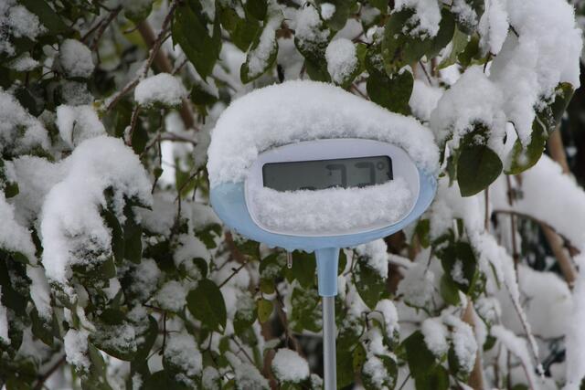 jedenfalls sind wir im Minus mit der Temperatur :-))