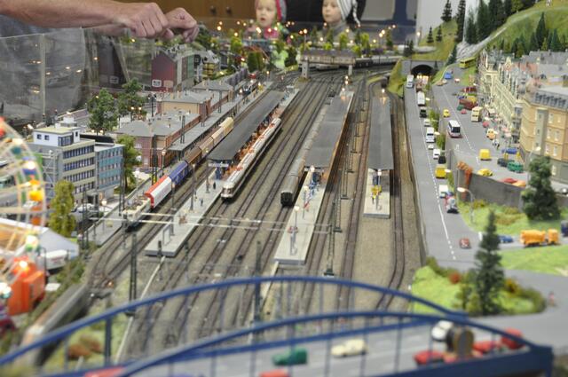Ausblick auf die Bahnsteige des Hauptbahnhofes...