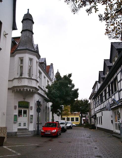 Durch die Marktstraße führte der erste Weg zur Brandstraße