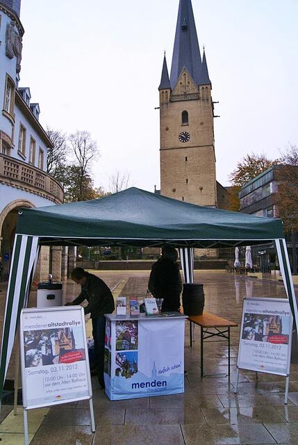 Startpunkt war am Alten Rathausplatz der Stand der WSG, der die Altstadtrallye organisiert hat.