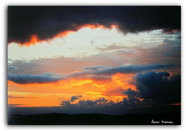 Sonnenuntergang bei Damp