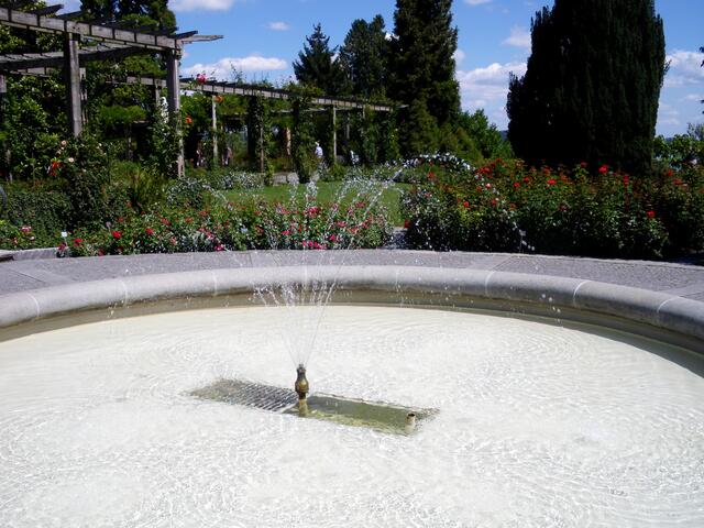 Brunnen im Rosengarten