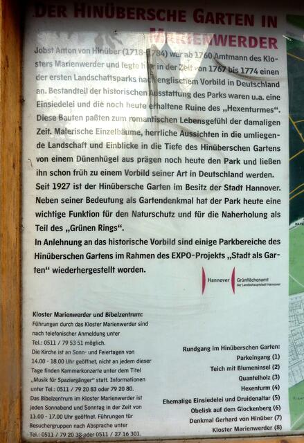 Information zur Gartenanlage