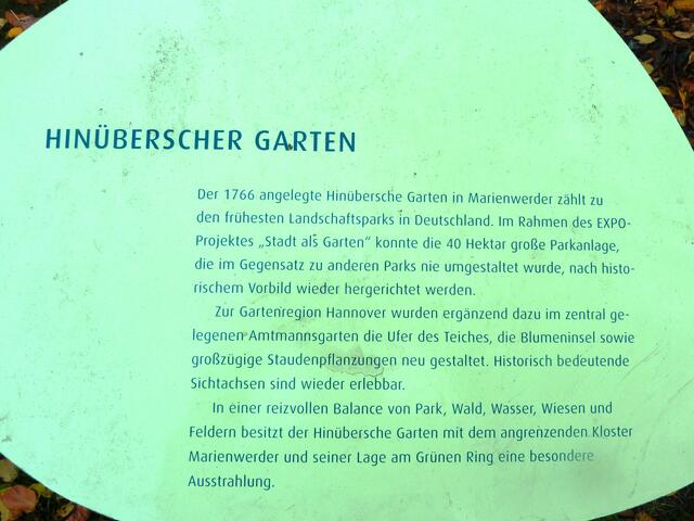 Information zur Gartenanlage