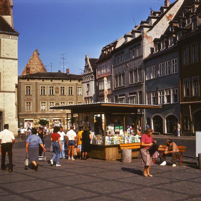 Kiosk auf dem Marktplatz 1984