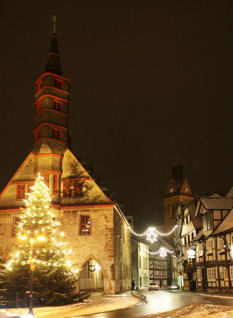Rathaus, Stechbahn und Kilianskirche