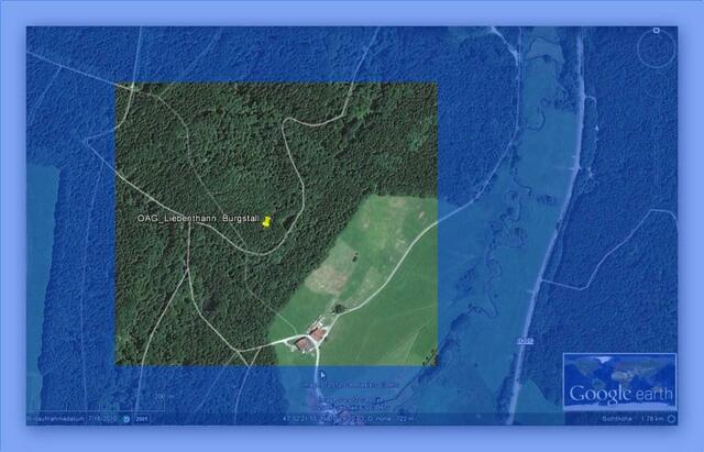 Geographische Lage auf Google Earth