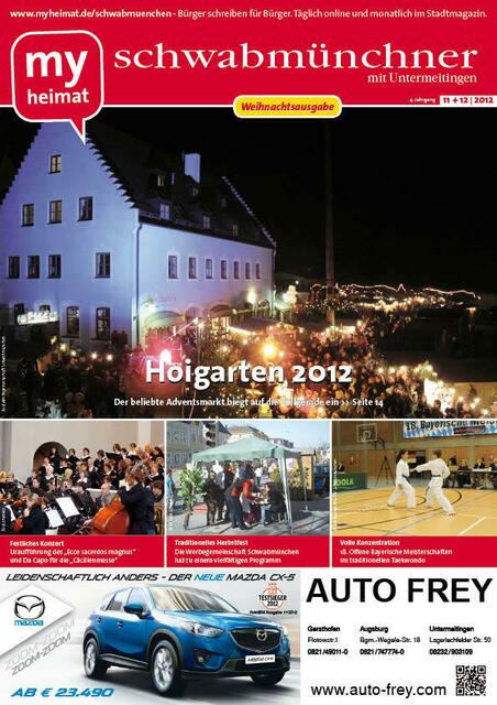 Jetzt neu: Den schwabmünchner 12/2012 hier als E-Paper lesen