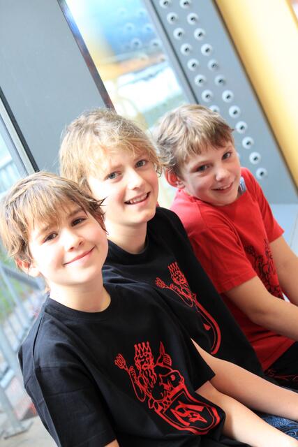 Die "Youngster": v.l. Jacob Horn, Robin Wolf, Raik Zeppel