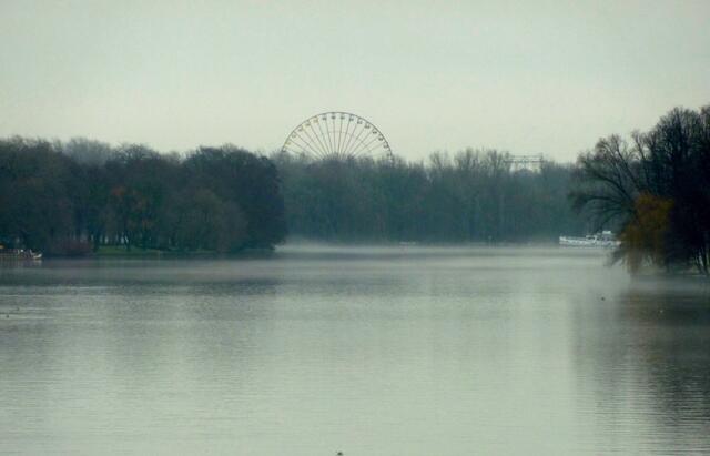 Das Riesenrad gehört zum Spreepark.