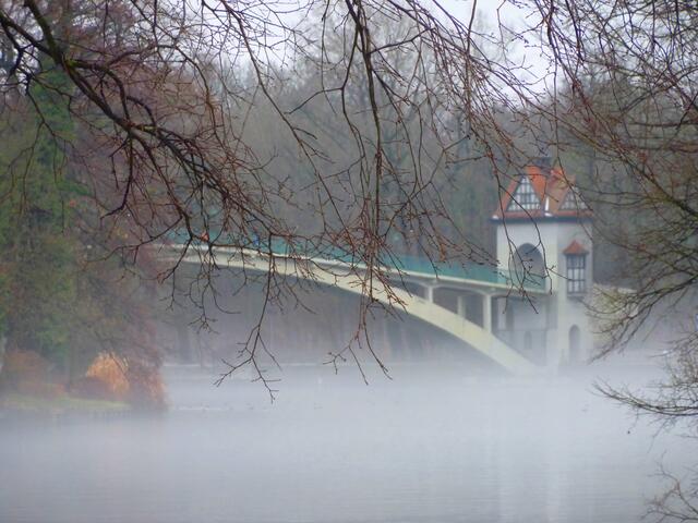 Märchenstimmung an der Abteibrücke