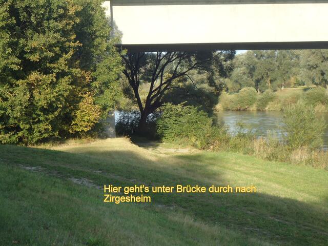 Hangbrücke der Bundesstraße 2, Flußunterhaltungsweg des WWA Donauwörth, Flußmeisterstelle